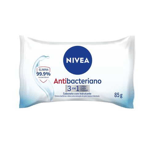 Sabonete em Barra Antibacteriano 3 em 1 com Hidratante Nivea Flow - 85g
