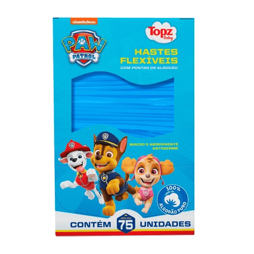 Hastes Flexíveis Topz Baby Patrulha Canina 75 Unidades