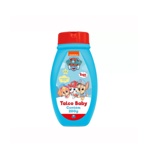 Talco Infantil Topz Baby Patrulha Canina 200g Pó Hipoalergênico