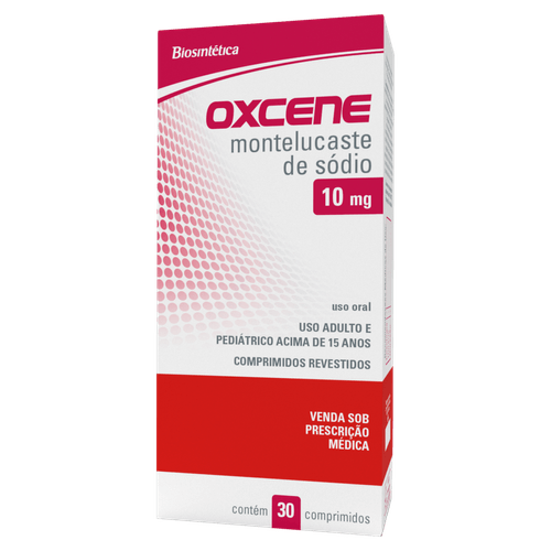 Oxcene Montelucaste de Sódio 10mg Comprimido 30 Unidades