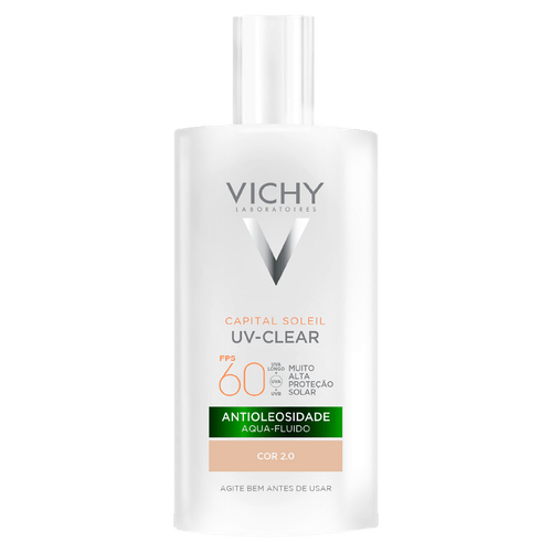Protetor Solar Facial Aqua-Fluido Antioleosidade Vichy FPS 60 40g