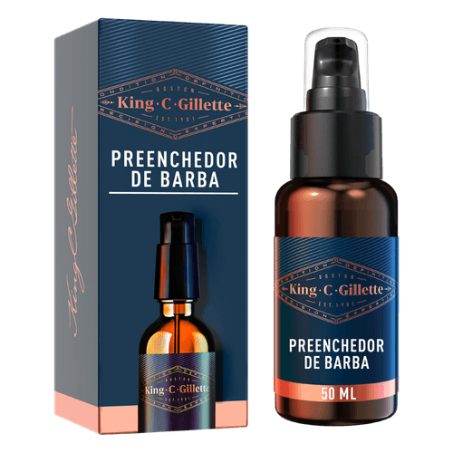 Sérum Preenchedor para Barba King.C.Gillette - 50ml