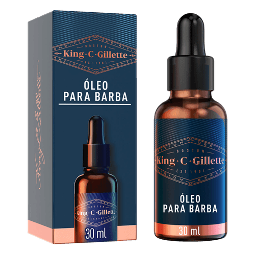 Óleo para Barba King.C.Gillette - 30ml