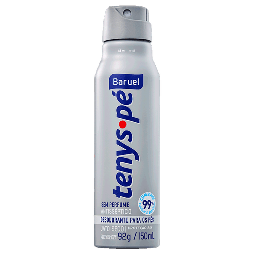 Desodorante para os Pés Jato Seco sem Perfume Tenys Pé - 92g