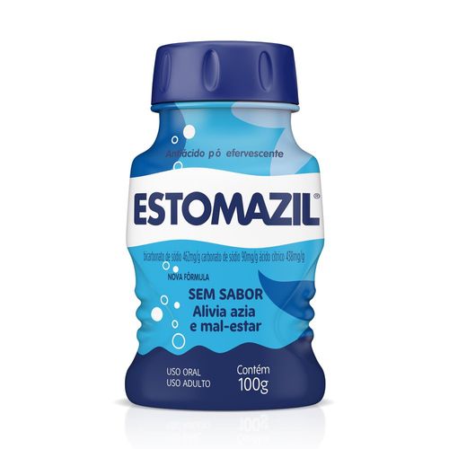 Antiácido Estomazil Pó Efervescente Sem Sabor Pote 100 g