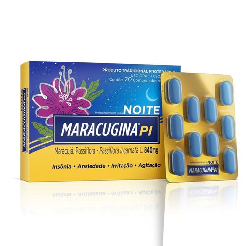 Calmante Fitoterápico Maracugina PI 840mg 20 comprimidos