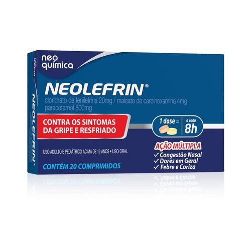 Antigripal Neolefrin Caixa 20 comprimidos
