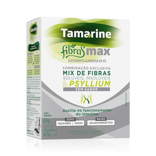 Tamarine Fibras Max 10 sachets com 6,5g cada Sem Sabor