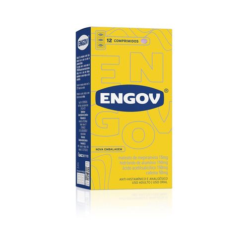 Engov Caixa 12 Comprimidos