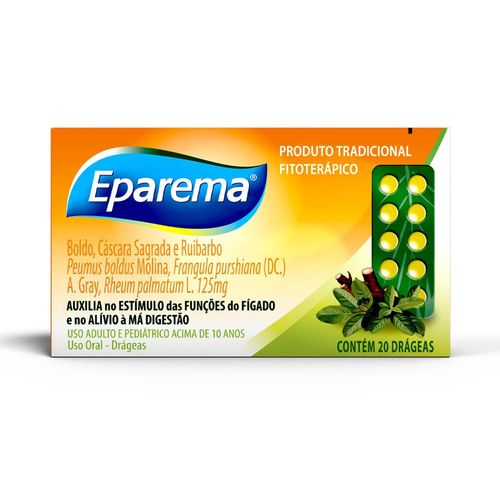 Eparema 125mg 20 Drágeas