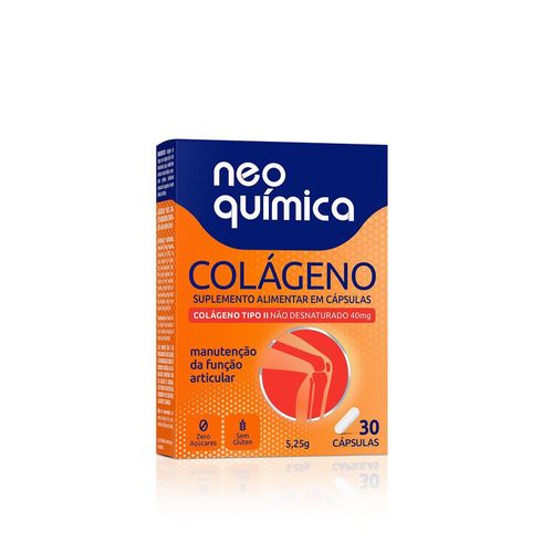 Suplemento Alimentar Colágeno Tipo II Neo Química 40mg Cápsulas 30 Unidades