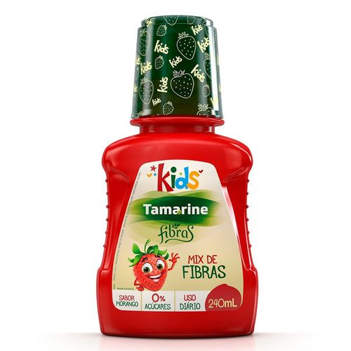 Tamarine Fibras Kids Morango Zero Açúcar Hypera Frasco 240ml