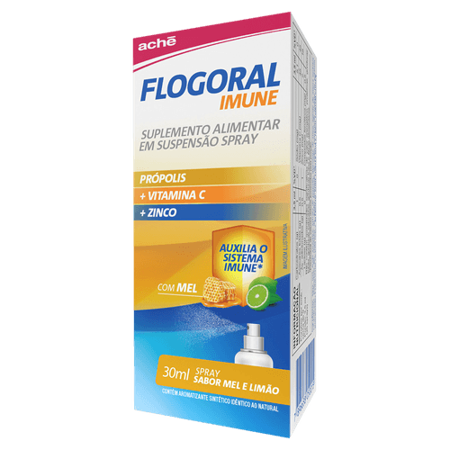 Suplemento Mel e Limão Flogoral Imune - 30ml Suspensão Spray