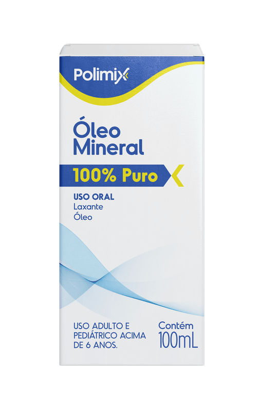 Óleo Mineral Puro Polimix 100ml Líquido Hidratante