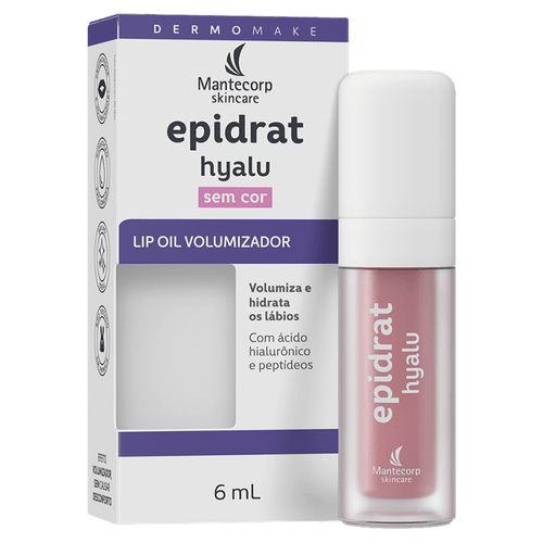 Lip Oil Mantecorp Skincare Epidrat Hyalu Sem Cor - 6ml