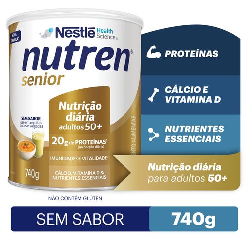 Complemento Alimentar Nutren Senior Sem Sabor - 740g