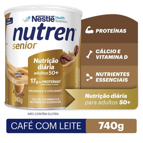 Complemento Alimentar Nutren Senior Café com Leite - 740g