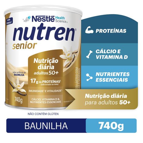 Complemento Alimentar Nutren Senior Baunilha - 740g