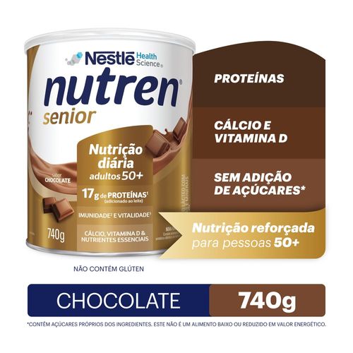 Complemento Alimentar Nutren Senior Chocolate - 740g