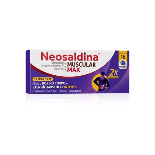 Neosaldina Muscular Max Analgésico e Relaxante Muscular Dipirona - 16 Comprimidos