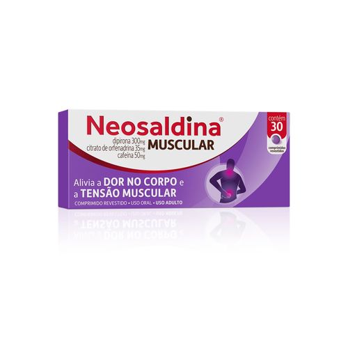 Neosaldina Muscular Analgésico e Relaxante Muscular Dipirona - 30 Comprimidos