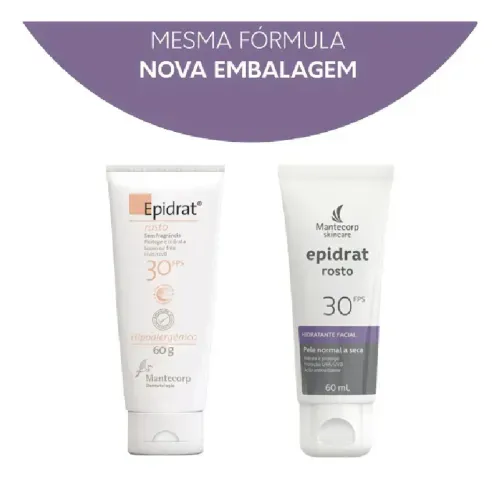 Hidratante Facial Epidrat Rosto FPS 30 Pele Normal a Seca - 60ml