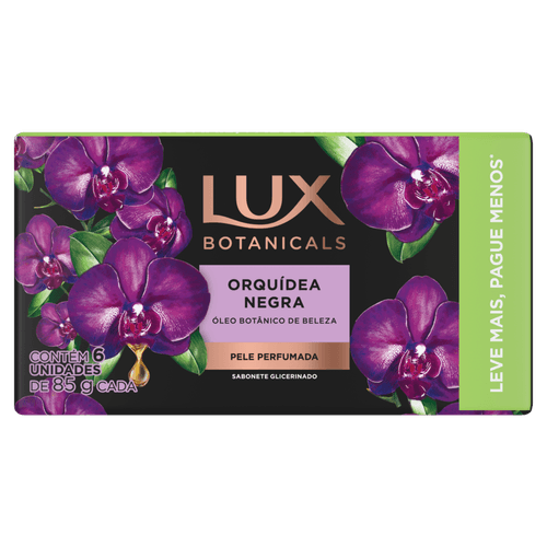 Sabonete em Barra Lux Botanicals de Glicerina Orquídea Negra 85g - 6 Unidades