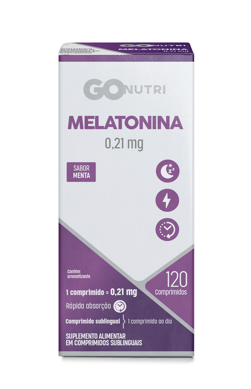 Suplemento Alimentar GOnutri Melatonina - 120 Comprimidos Sublinguais