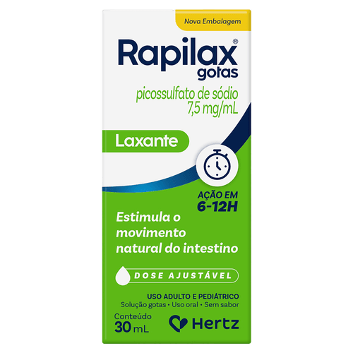 Rapilax 7,5ml sem Sabor Gotas Solução - 30ml