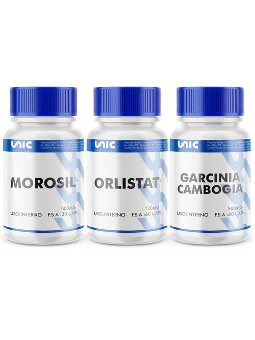 Kit Morosil, Garcinia e Orlistat 120mg