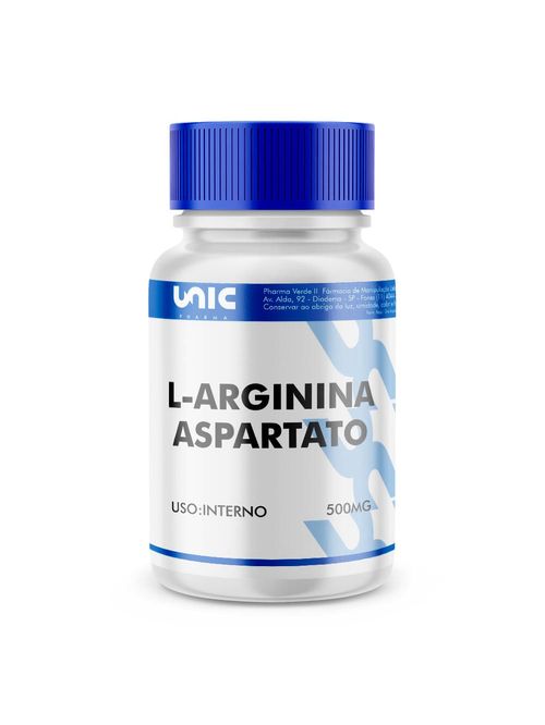 L Arginina Aspartato 500Mg - 100 Cápsulas