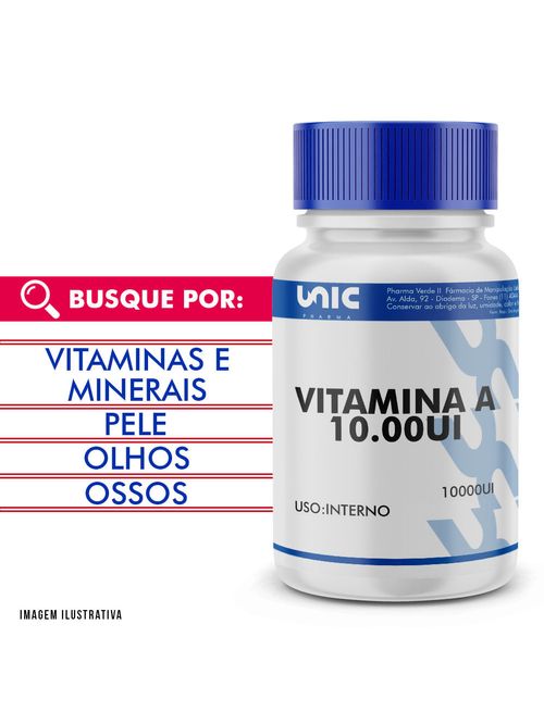 Vitamina A 10000UI 60 Cápsulas