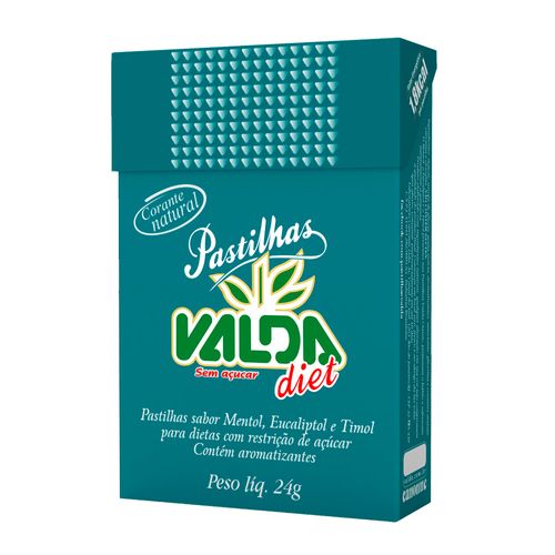 Pastilhas Valda Diet Flip Top 24G 12Un - Valda