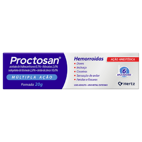 Pomada Proctosan Kley Hertz 20g com 6 Aplicadores
