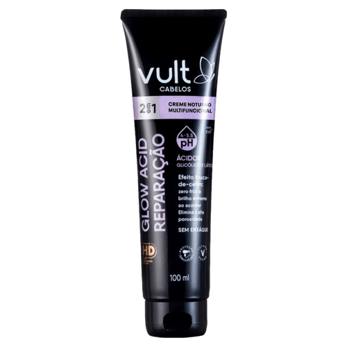Finalizador Multifuncional Vult Cabelos Glow Acid Reparação - 100ml