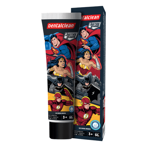 Gel Dental Infantil com Flúor Tutti Frutti Justice League Dentalclean - 50g