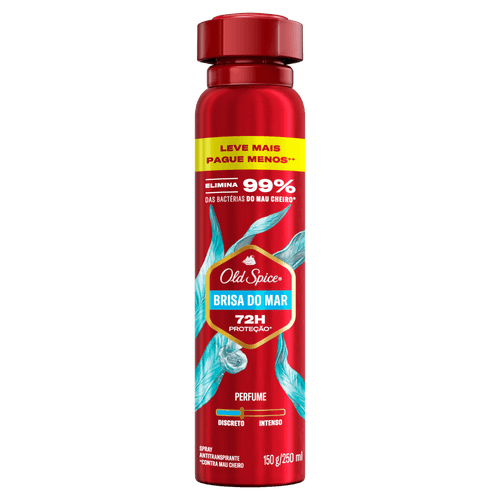 Antitranspirante Aerossol Brisa do Mar Old Spice - 250ml