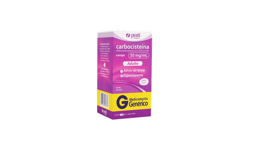 Carbocisteína 50mg/ml Genérico Prati Xarope Adulto Sabor Canela – 100ml