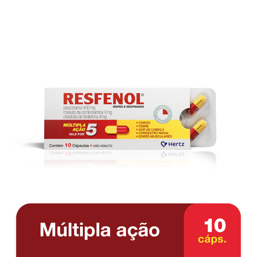 Resfenol 400mg 10 Cápsulas