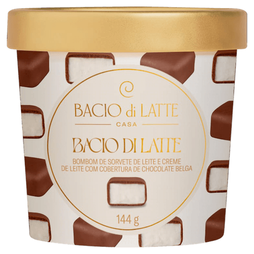 Bombom de Sorvete Bacio di Latte Casa -144g