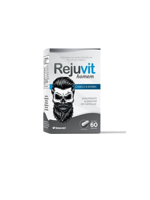 Rejuvit Homem Cabelo & Barba Com 60 Cápsulas