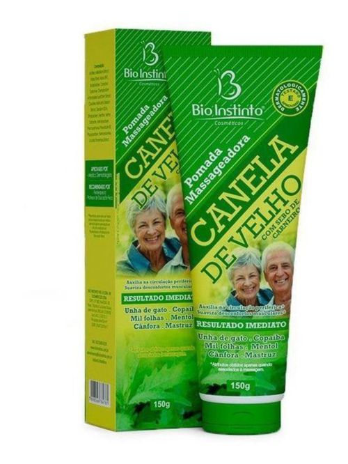 POMADA MASSAGEADORA CANELA DE VELHO 150G BIO INSTINTO