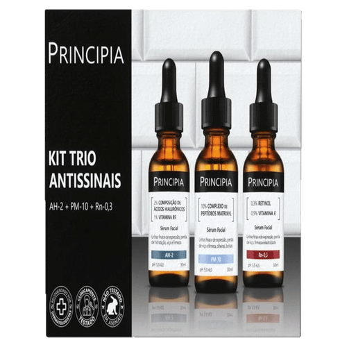 Kit Sérum Facial Principia AH-2 + PM-10 + Rn-0,3 - 30ml