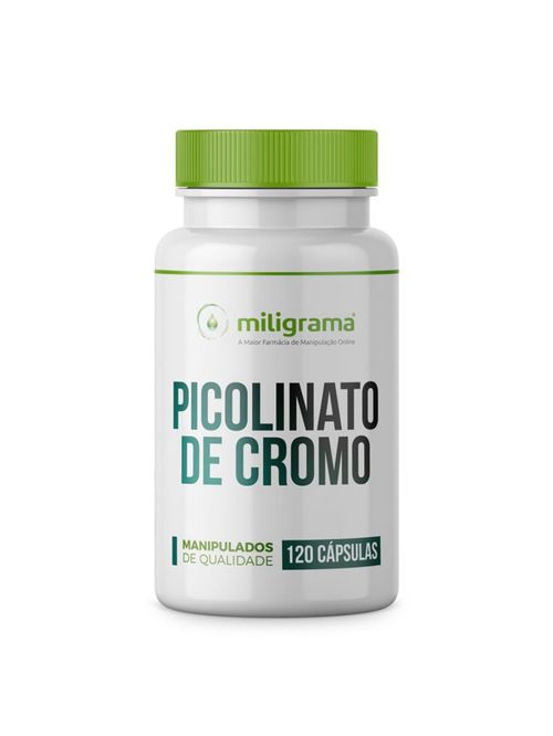 Picolinato de Cromo 200mcg 120 Cápsulas