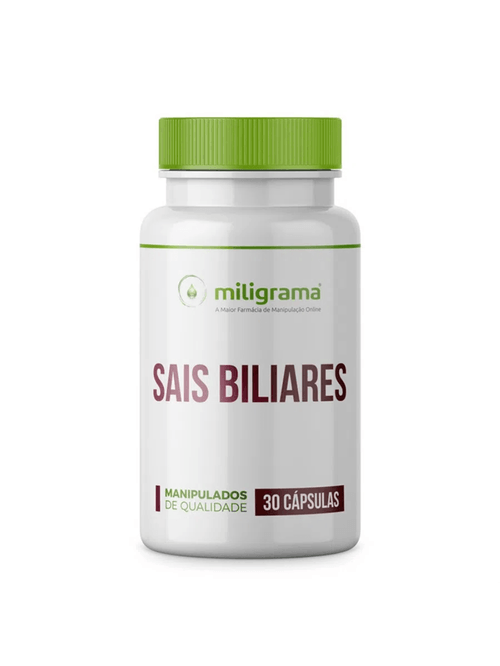Sais Biliares 300mg 30 Cápsulas