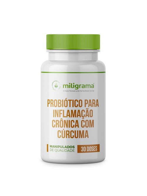 Probiótico para Inflamação Crônica com Cúrcuma 30 doses