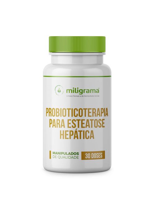 Probioticoterapia para Esteatose Hepática 30 doses
