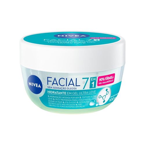 NIVEA Hidratante Facial em Gel Ultraleve 7 em 1 - 100g