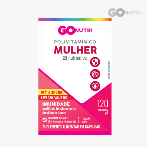 Polivitamínico Mulher GOnutri - 120 Cápsulas