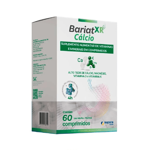 Suplemento Alimentar Bariat XR Cálcio - 60 Comprimidos